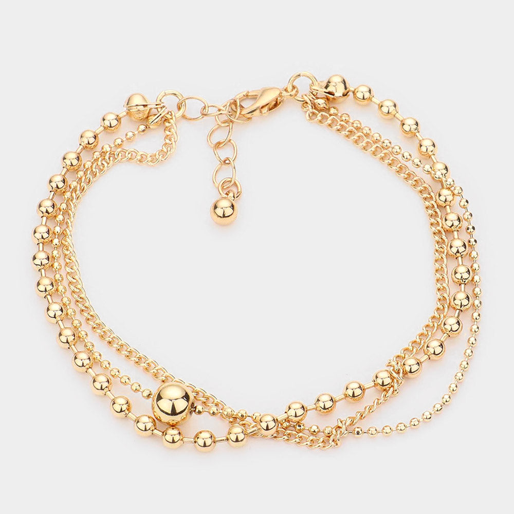 Danielle's Ball and Chain Gold Bracelet