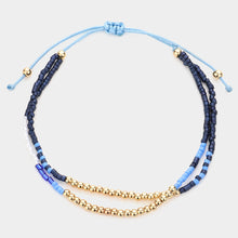 Jaime Summer Sand Bracelet: Blue
