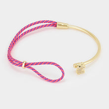 Elephant Altruism Bracelet: Pink, Purple and Gold