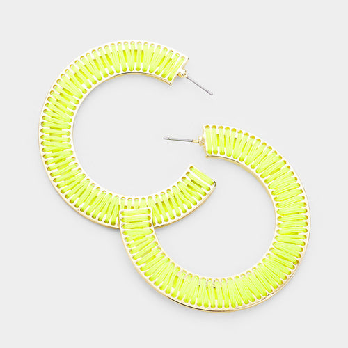 Havana Hoops - Multiple Colors (Neon Yellow, Royal Blue, & Golden Sun)