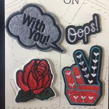 Peace, Love, & Hairgrease Iron On Patches