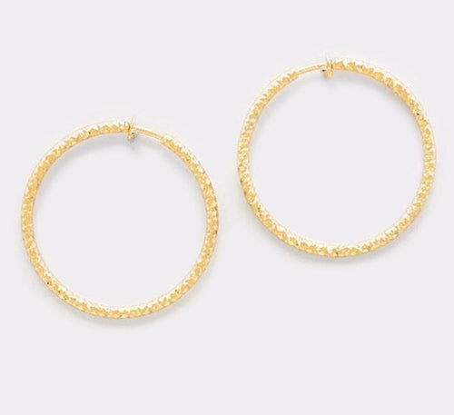 Catch My Light Hoops: Gold