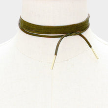 Suzy Wrap Bracelet or Necklace: Gray, White, Olive or Blush