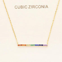 Julie Rainbow Barre Necklace: Gold